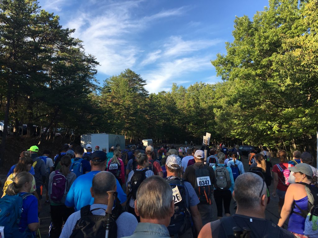 Lots of runners at Reach the Peaks