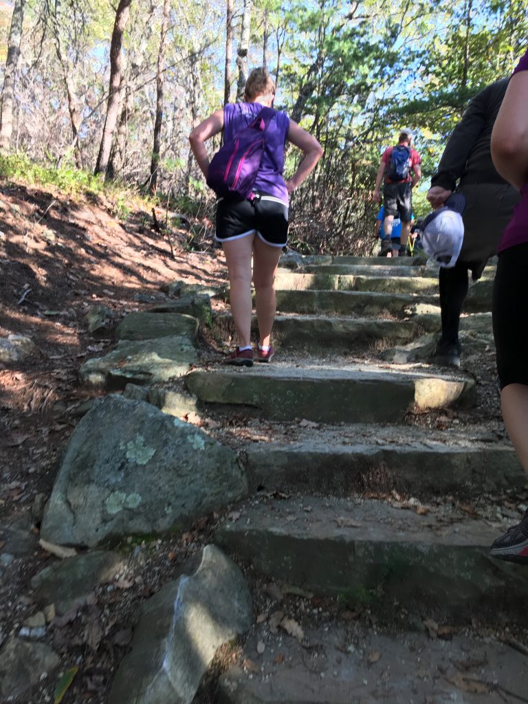 Killer climb, to The Hanging Rock